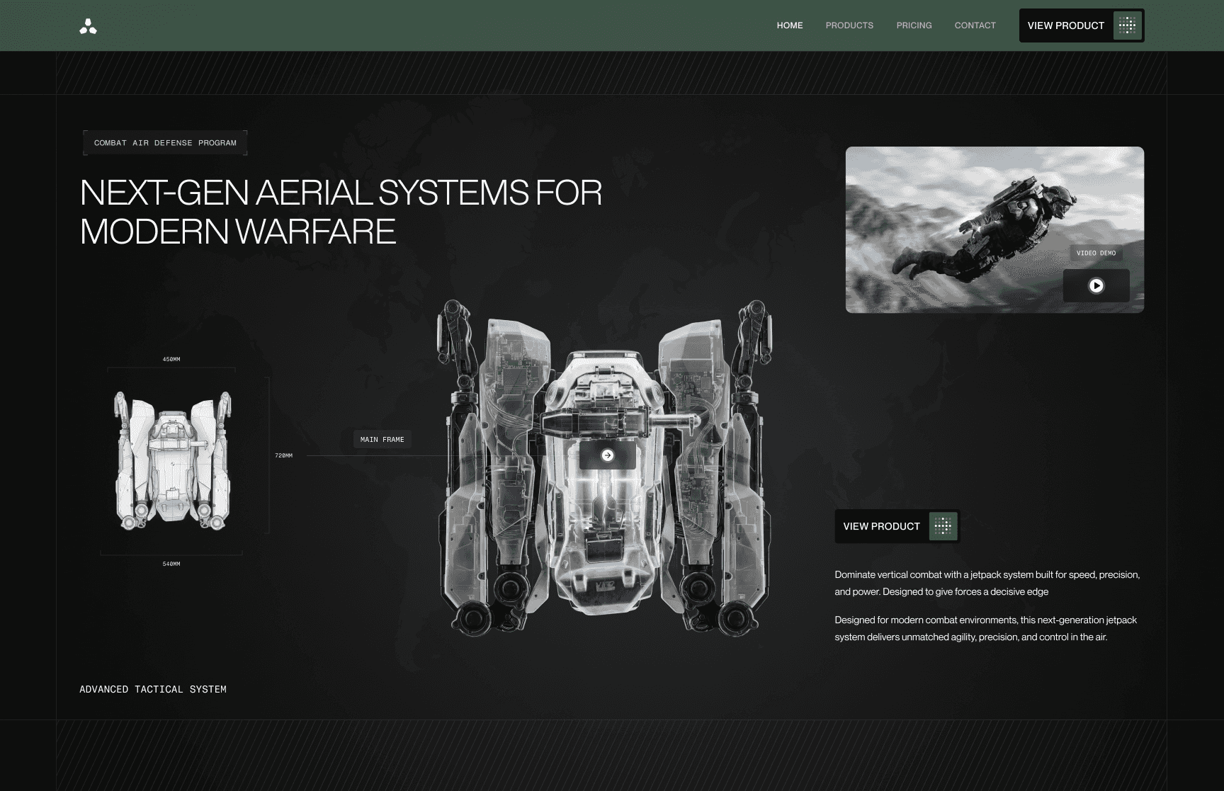 Apex — Hero section design
