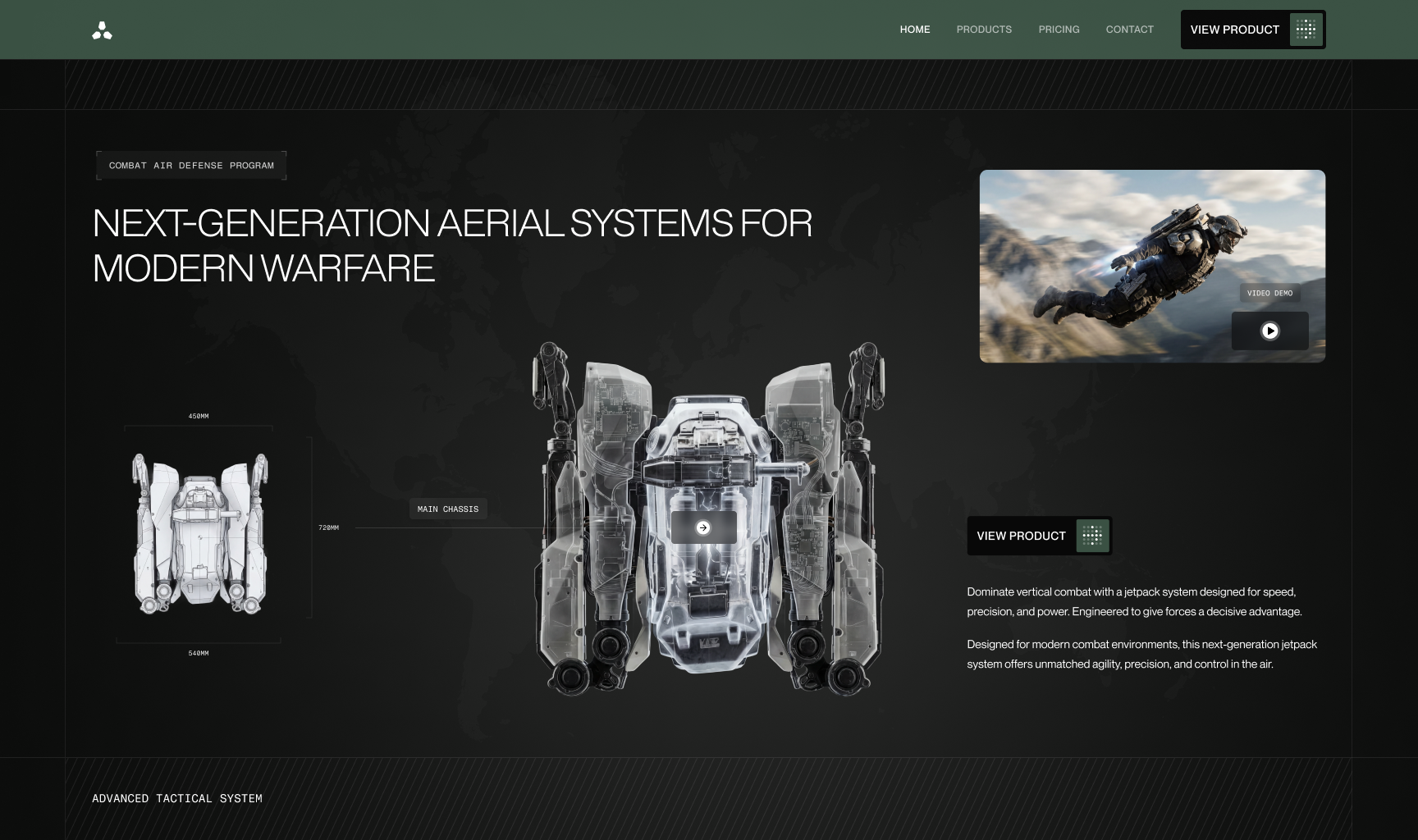 Apex — Hero section design